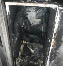 Пожар в поселке Сидоровка